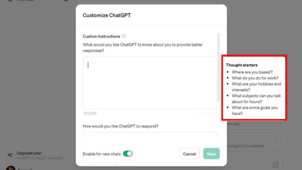 customize chatgpt