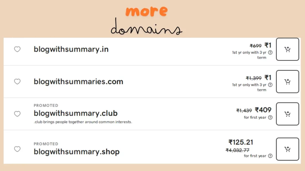 godaddy more domains